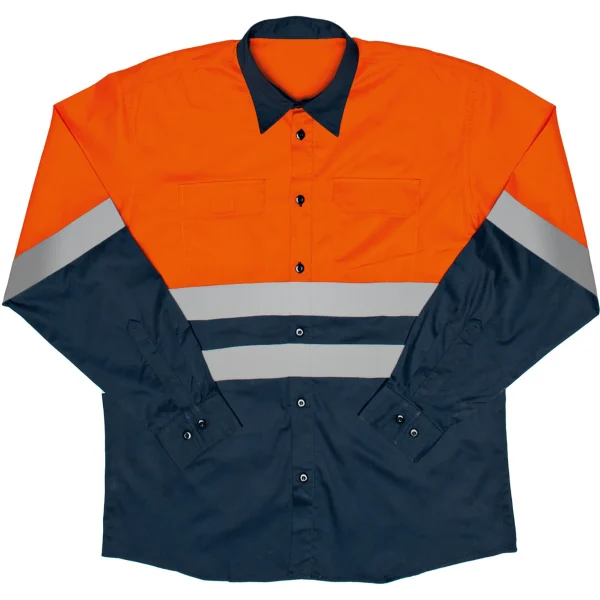 Hi-Vis Two Tone Long Sleeve Work Shirt