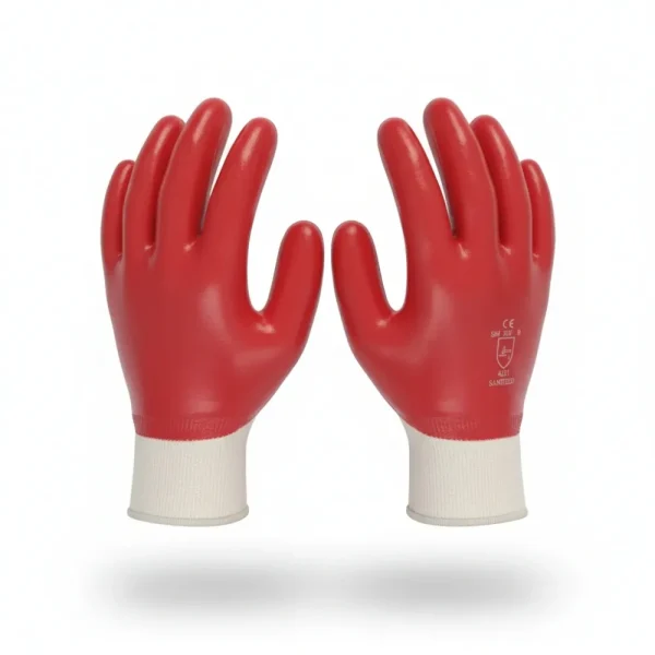 PVC Knit Gloves | Wrist Length Industrial Safety Gloves