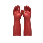 PVC Red Gloves With Open Cuff | Waterproof Industrial Gloves