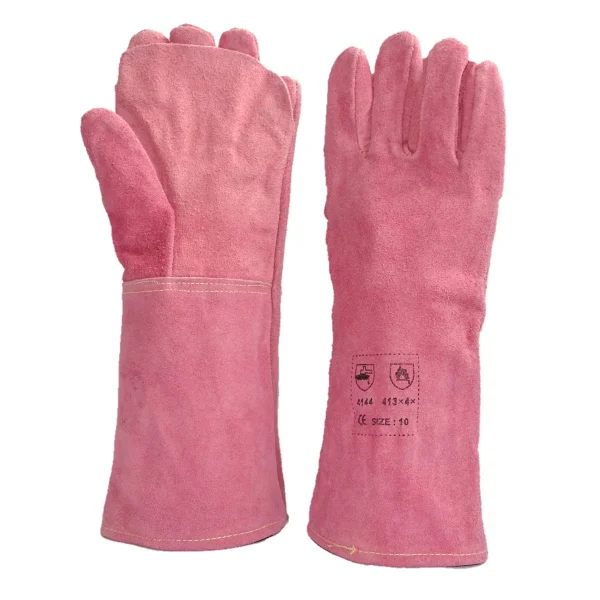 Pink Heat Resistant Gloves | 8 Inches
